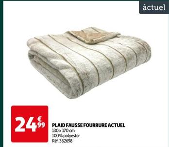 Actuel - Plaid Fausse Fourrure