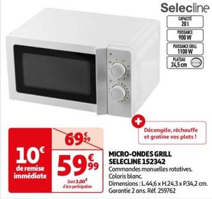 Selecline - Micro-ondes Grill 152342