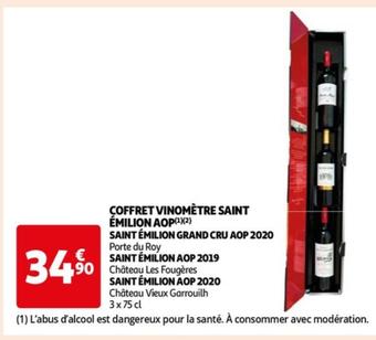 Coffret Vinomètre Saint Émilion Aop