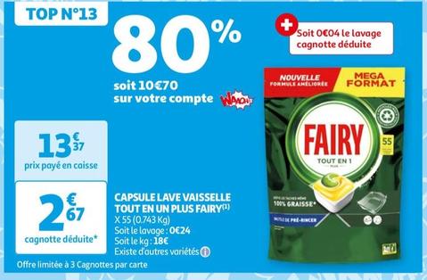 Fairy - Capsule Lave Vaisselle Tout En Un Plus