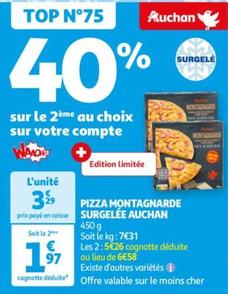 Auchan - Pizza Montagnarde