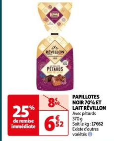 Papillotes Noir 70% Et Lait