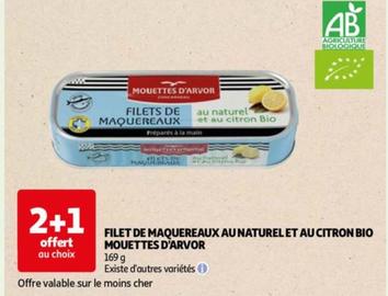 Filet De Maquereaux Au Naturel Et Au Citron Bio Mouettes D'arvor
