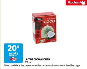 Auchan - Lait De Coco