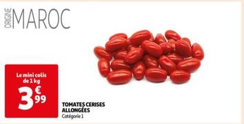 tomates cerises allongees