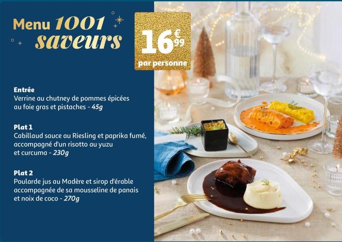 Menu 1001 Saveurs