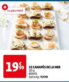 32 Canapés De La Mer