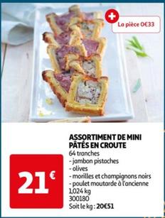 Assortiment De Mini Pâtés En Croute