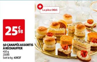 40 Canapés Assortis Aréchauffer