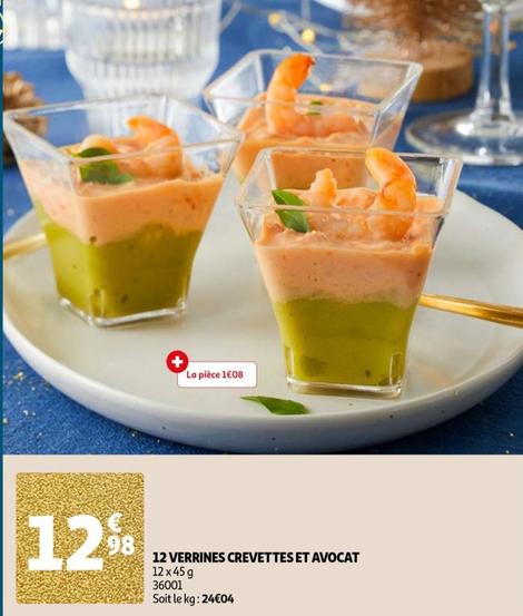 12 Verrines Crevettes Et Avocat