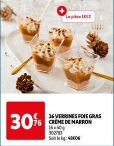 16 Verrines Foie Gras 76 Crème De Marron