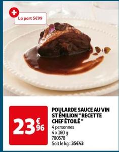 Poularde Sauce Au Vin St Émilion" Recette Chef Étoile"