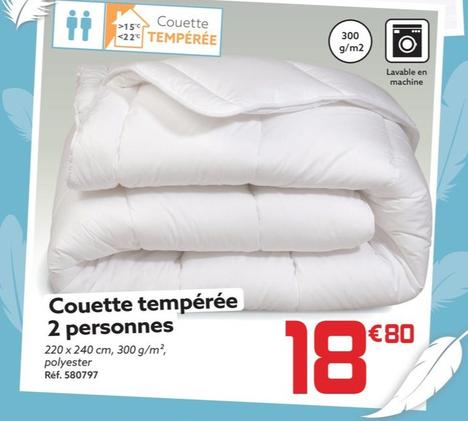 Couette Tempérée 2 Personnes