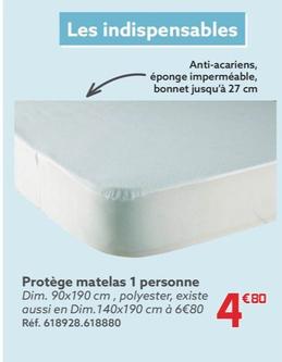 Protège Matelas 1 Personne