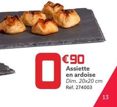 Assiette En Ardoise