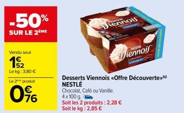 Desserts Viennois <<offre Découverte»> offre à 1,52€ sur Carrefour Market
