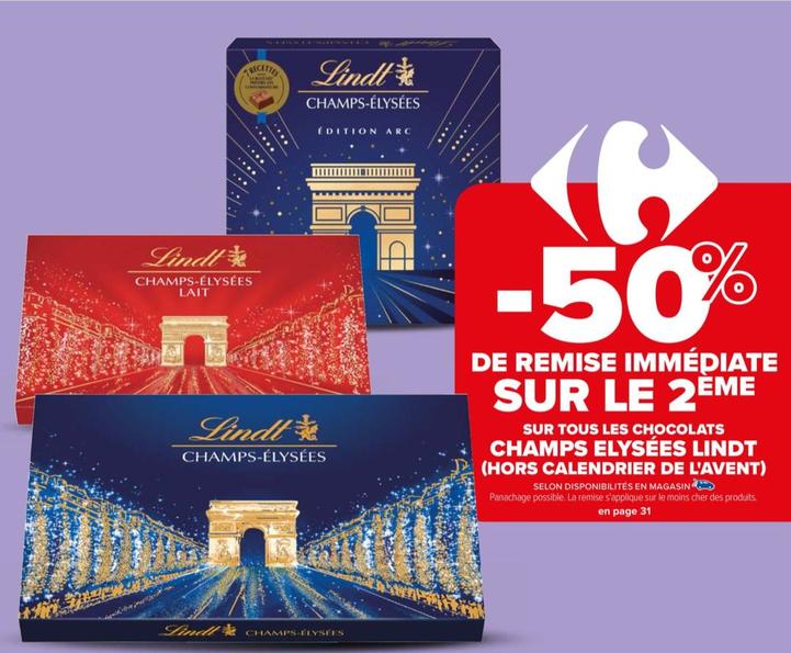 LINDT : Champs-Elysées - Calendrier de l'Avent - chronodrive