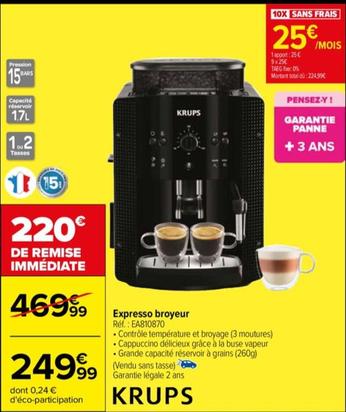 Expresso Broyeur Réf.: Ea810870