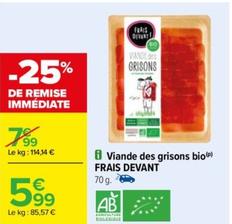 Frais Devant - Viande Des Grisons Bio