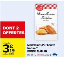 Madeleines Pur Beurre Nature