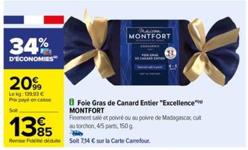 Maison Montfort - Foie Gras De Canard Entier "excellence"