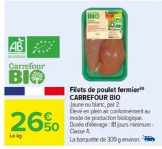 Filets De Poulet Fermier Bio