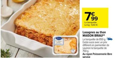 Maison Briau - Lasagnes Au Thon