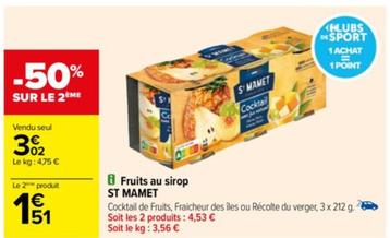 Fruits Au Sirop