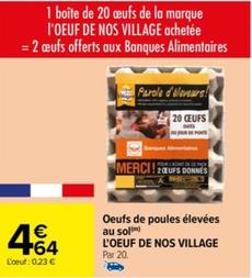 L'oeuf De Nos Village - Oeufs De Poules Élevées Au Sol