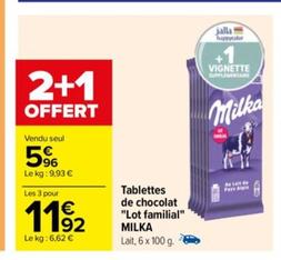 Tablettes De Chocolat "lot Familial"