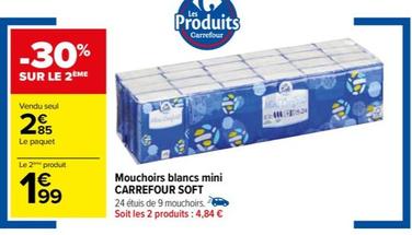 Mouchoirs Blancs Mini Soft