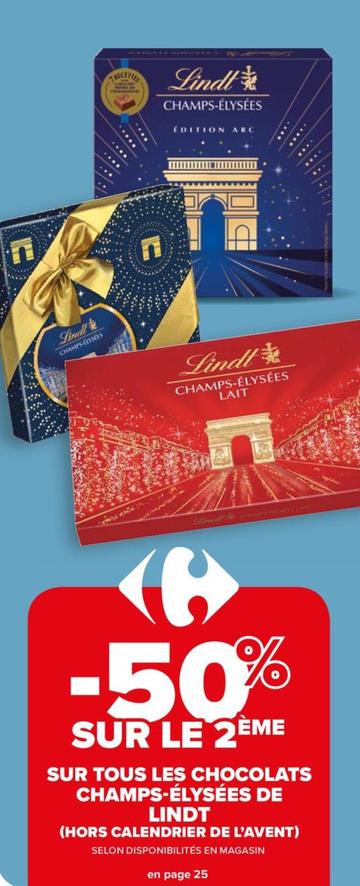 LINDT : Champs-Elysées - Calendrier de l'Avent - chronodrive