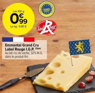 Emmental Grand Cru Label Rouge I.g.p.