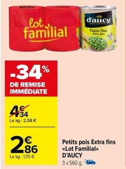 Petits Pois Extra Fins Lot Familial