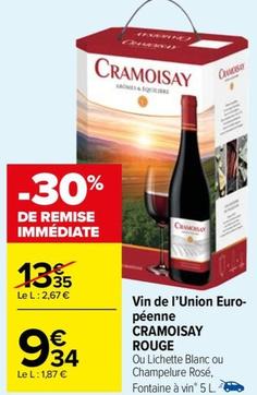 Cramoisay Rouge - Vin De L'union Euro- Péenne