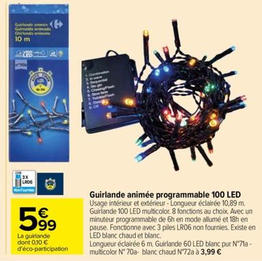 Guirlande Animée Programmable 100 Led