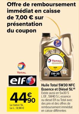 Huile 5w30 Nfc Essence Et Diésel