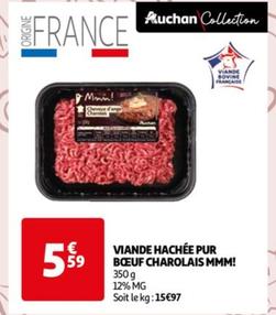 Auchan - Viande Hachée Pur Bœuf Charolais