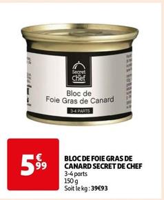 Secret De Chef - Bloc De Foie Gras De Canard