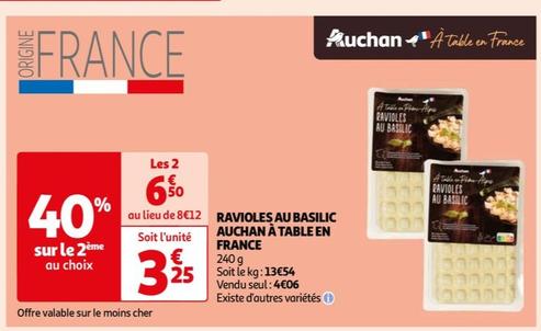 Auchan - Ravioles Au Basilic