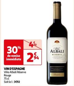 Viña Albali Réserva - Vin D'espagne