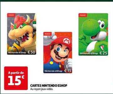 Nintendo - Cartes Eshop