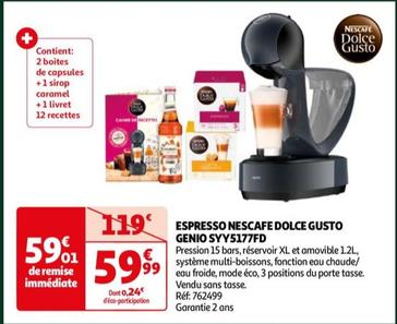 Espresso Nescafe Dolce Gusto Genio Syy5177fd