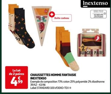 Inextenso - Chaussettes Homme Fantaisie