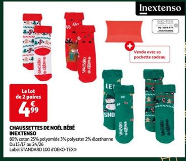 Inextenso - Chaussettes De Noël Bébé