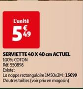 Actuel - Serviette 40 X 40 Cm