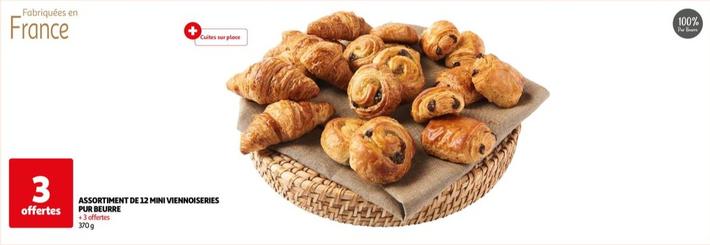 Assortiment De 12 Mini Viennoiseries Pur Beurre