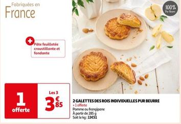 2 Galettes Des Rois Individuelles Pur Beurre