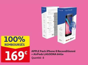 Pack Iphone 8 Reconditionné + Airpods Lagoona 64go