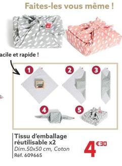 Tissu D'emballage Réutilisable